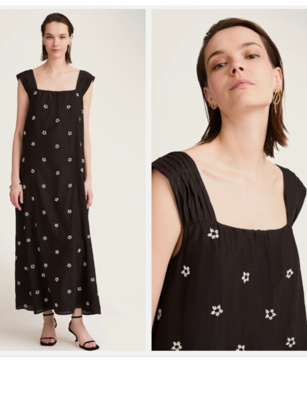 ★NWT Org.$920 MERLETTE Rossetti Beaded Dress Black Size XS★